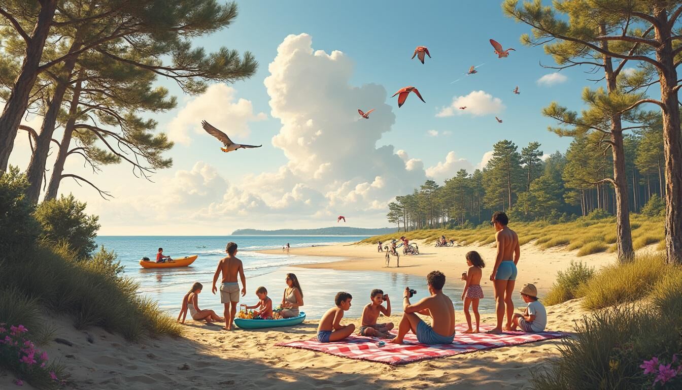 Découvrez les 12 meilleures activités familiales à faire dans les Landes pour des moments inoubliables en pleine nature, entre plages, forêts et traditions locales.