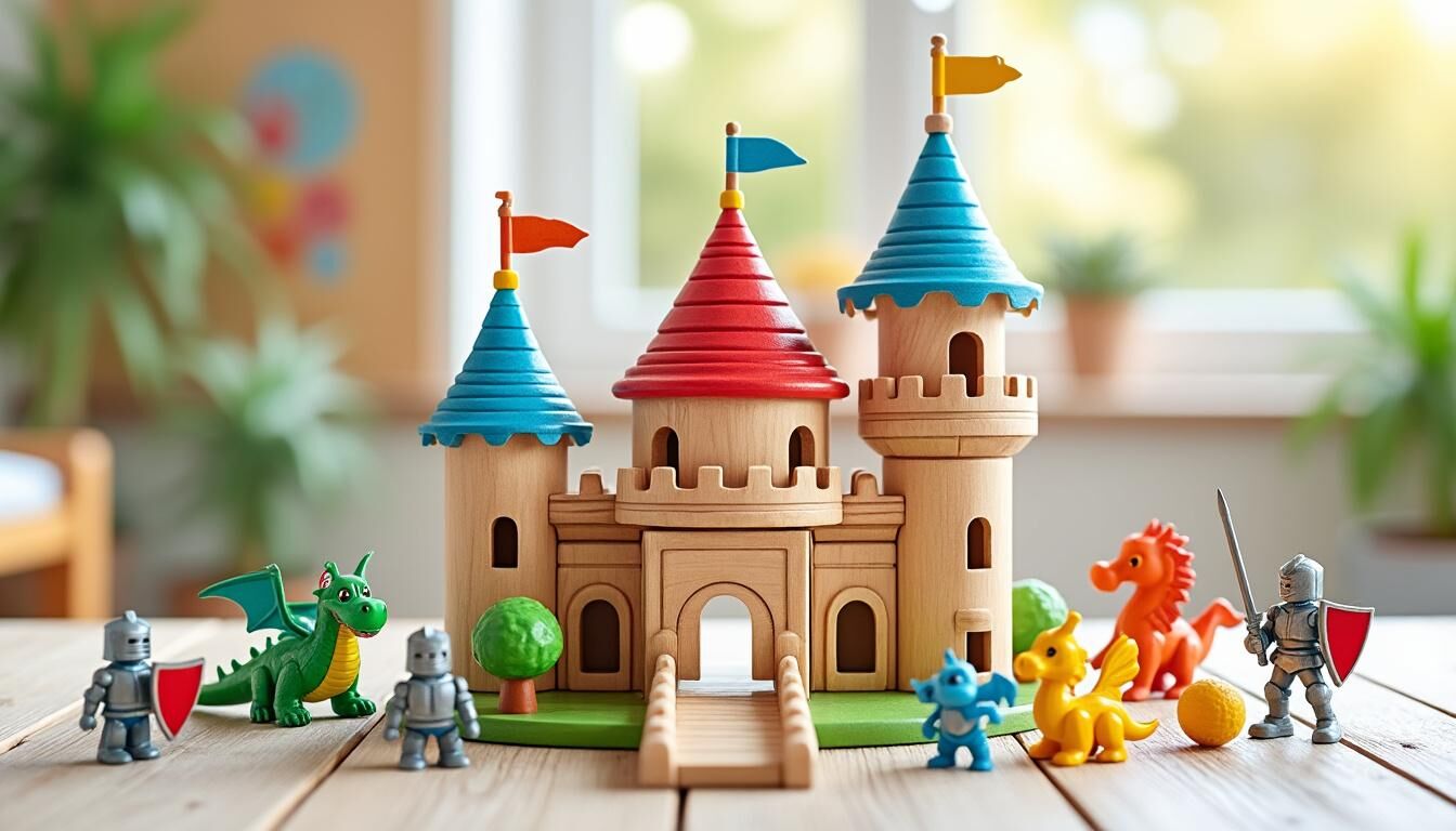 Découvrez notre sélection de jouets château fort pour enfants, alliant aventure, imagination et sécurité. Offrez à vos enfants des heures de jeu passionnantes avec nos modèles de qualité.