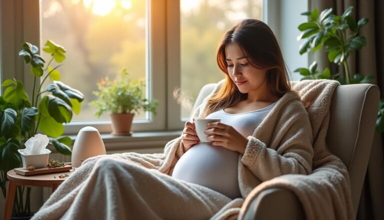 Découvrez des conseils sûrs et efficaces pour traiter le rhume pendant la grossesse, protéger votre santé et celle de votre bébé.