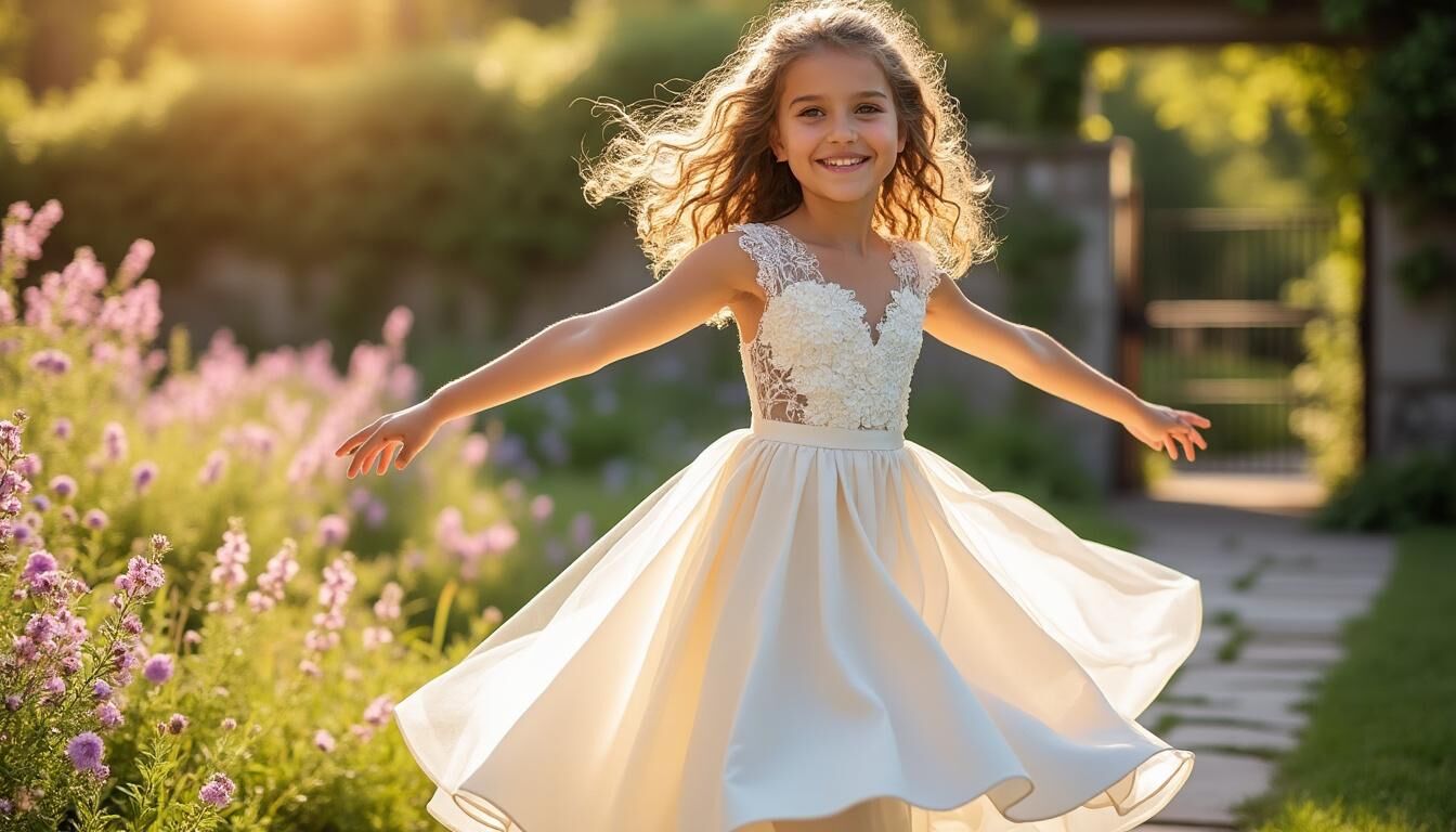 Découvrez notre collection de robes pour fillettes, parfaites pour un mariage alliant élégance et douceur. Des modèles raffinés pour sublimer les petits moments de fête.