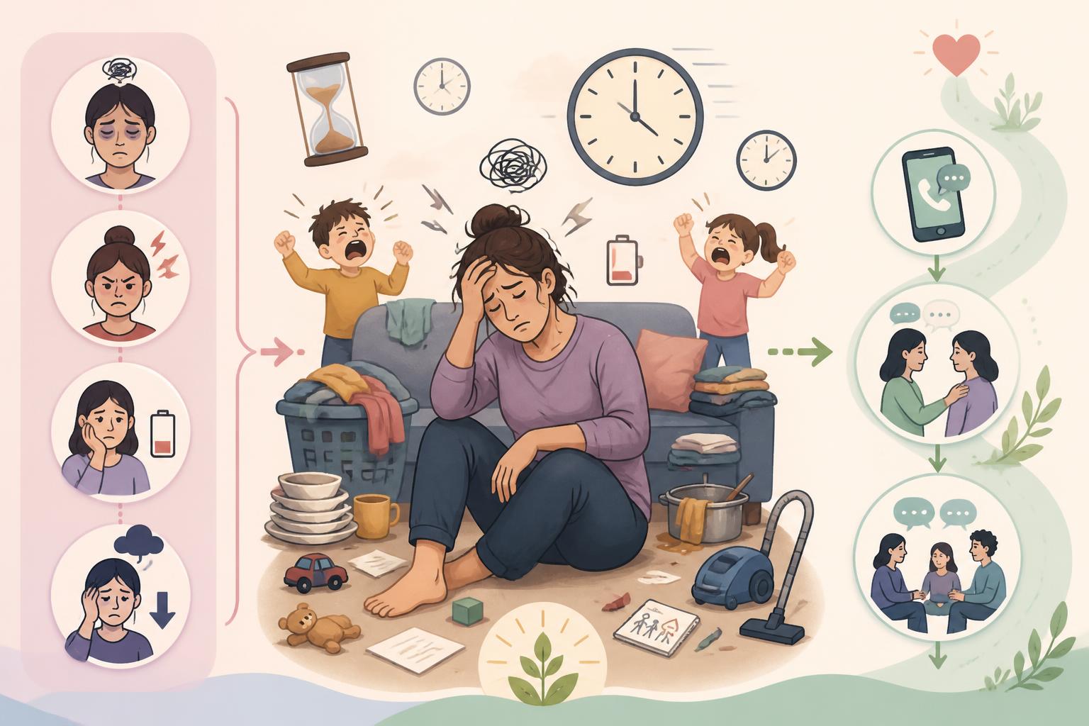 découvrez comment identifier les signes du burn-out parental et obtenir le soutien nécessaire pour prévenir l'épuisement et préserver votre bien-être familial.