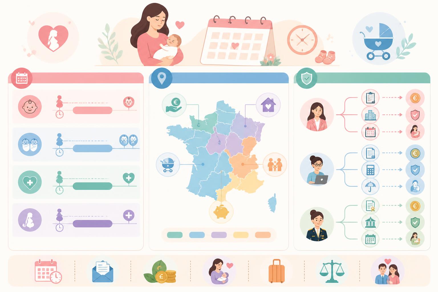 découvrez tout ce qu'il faut savoir sur le congé maternité en 2026 : sa durée, les dates clés et vos droits adaptés à votre situation personnelle.
