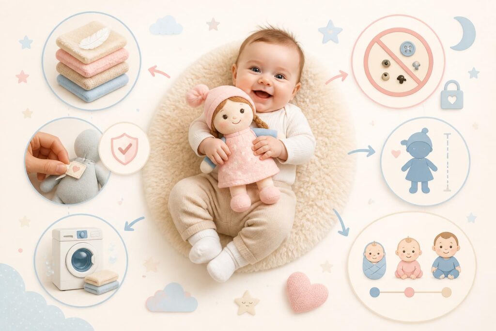 découvrez comment choisir le doudou poupée parfait pour votre bébé, le compagnon doux et rassurant idéal dès la naissance pour apaiser et accompagner les premiers moments.