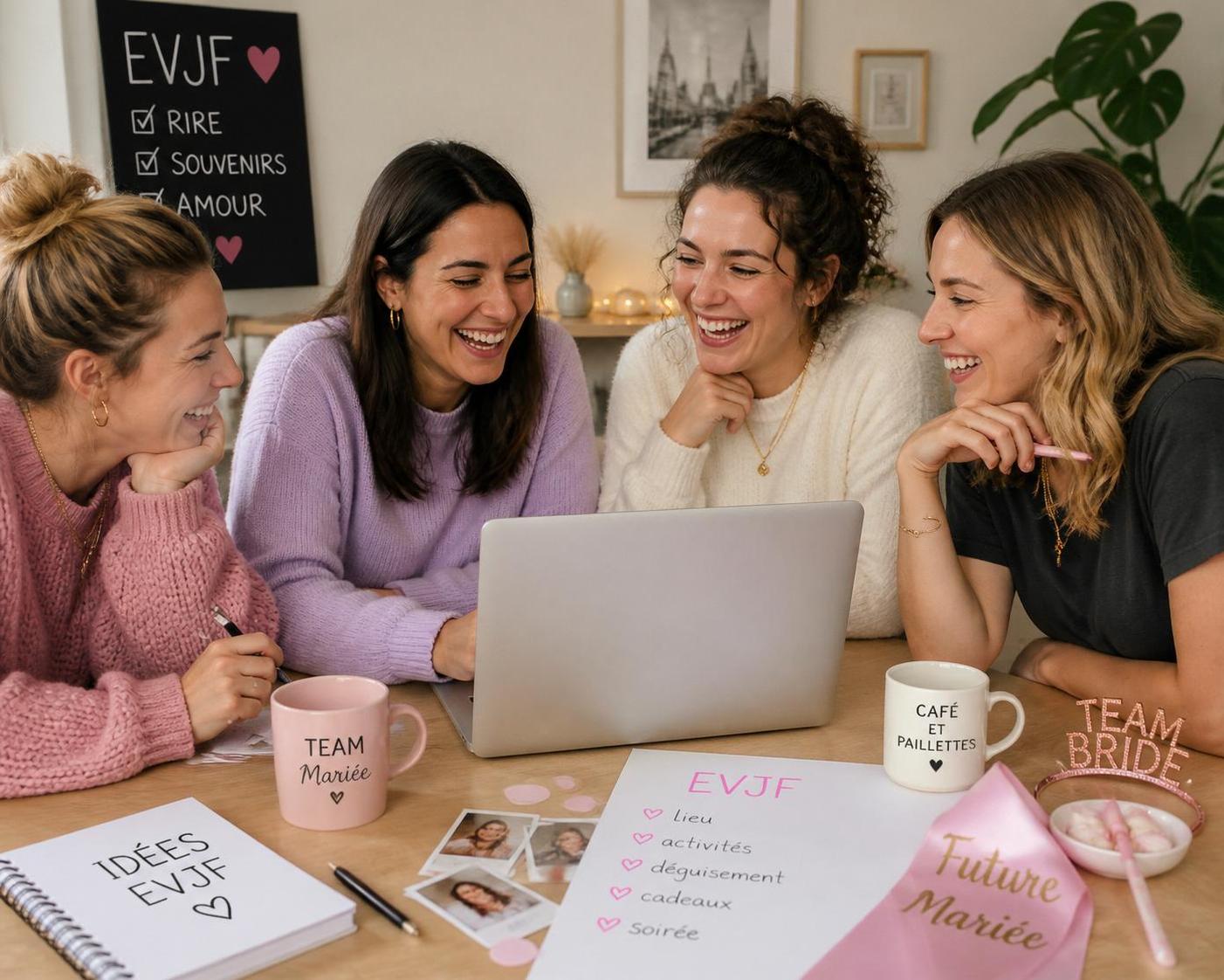 discutez avec vos témoins pour exprimer et partager toutes vos envies autour de votre enterrement de vie de jeune fille (evjf).
