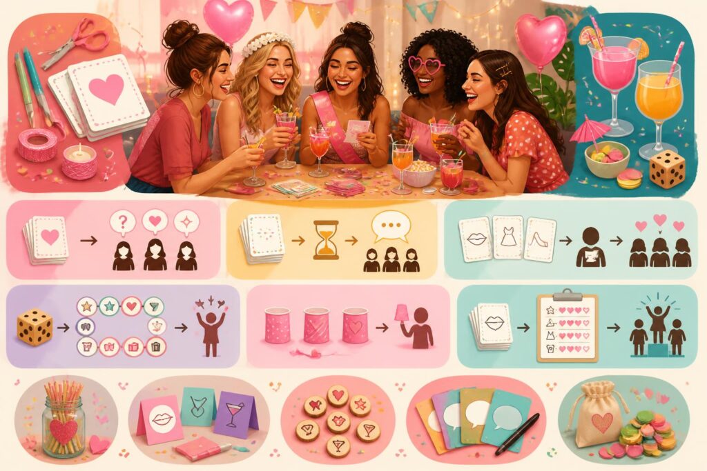 découvrez des jeux apéro diy originaux pour un evjf inoubliable et convivial. idées simples et amusantes pour pimenter votre soirée entre amies !