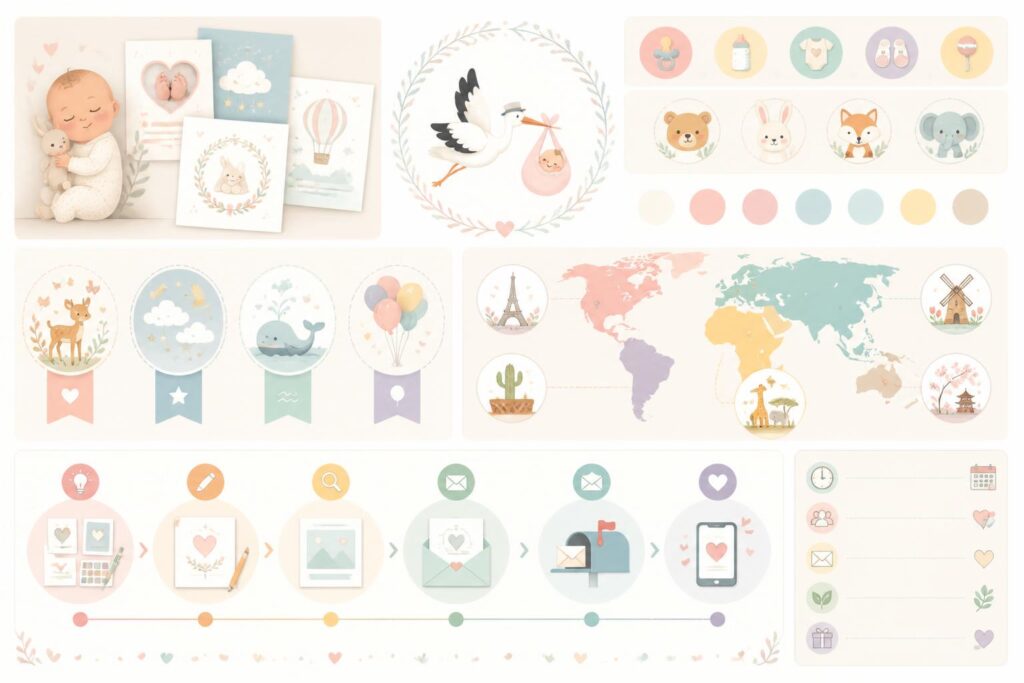 découvrez des idées créatives, des textes personnalisés et des conseils pratiques pour créer un faire-part de naissance original et émouvant afin d'annoncer l'arrivée de votre bébé.