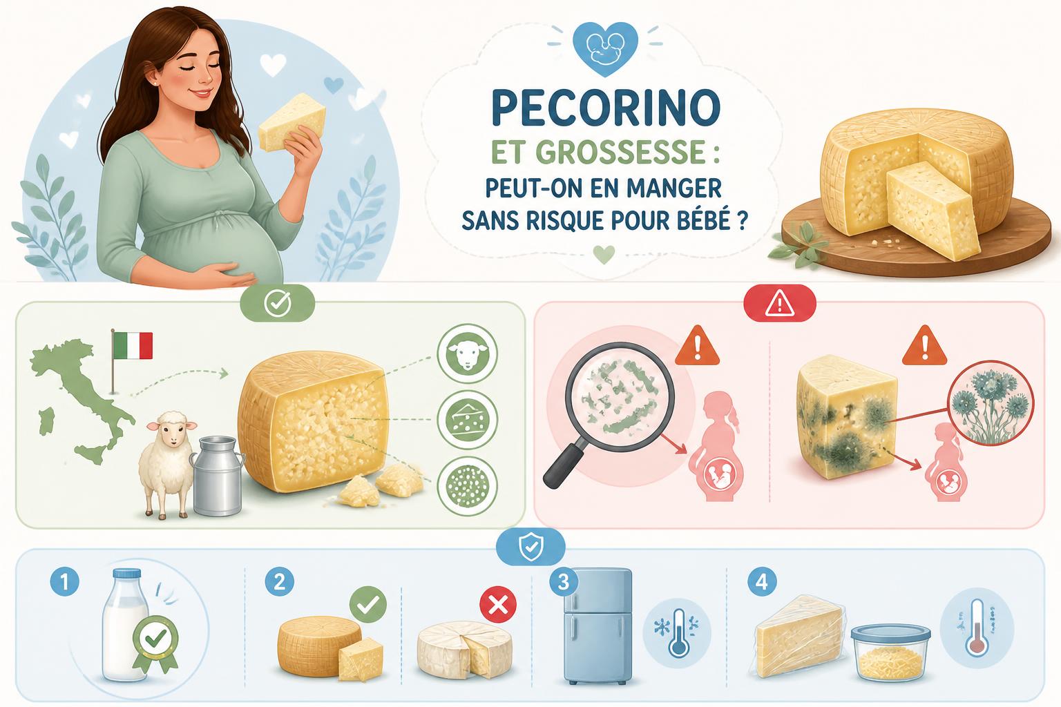 découvrez si le fromage pecorino est sûr à consommer pendant la grossesse et quels sont les conseils pour protéger la santé de votre bébé.