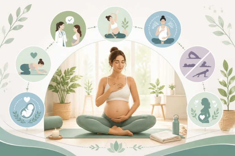 découvrez comment débuter le yoga prénatal en toute sécurité pendant la grossesse pour votre bien-être et celui de votre bébé.