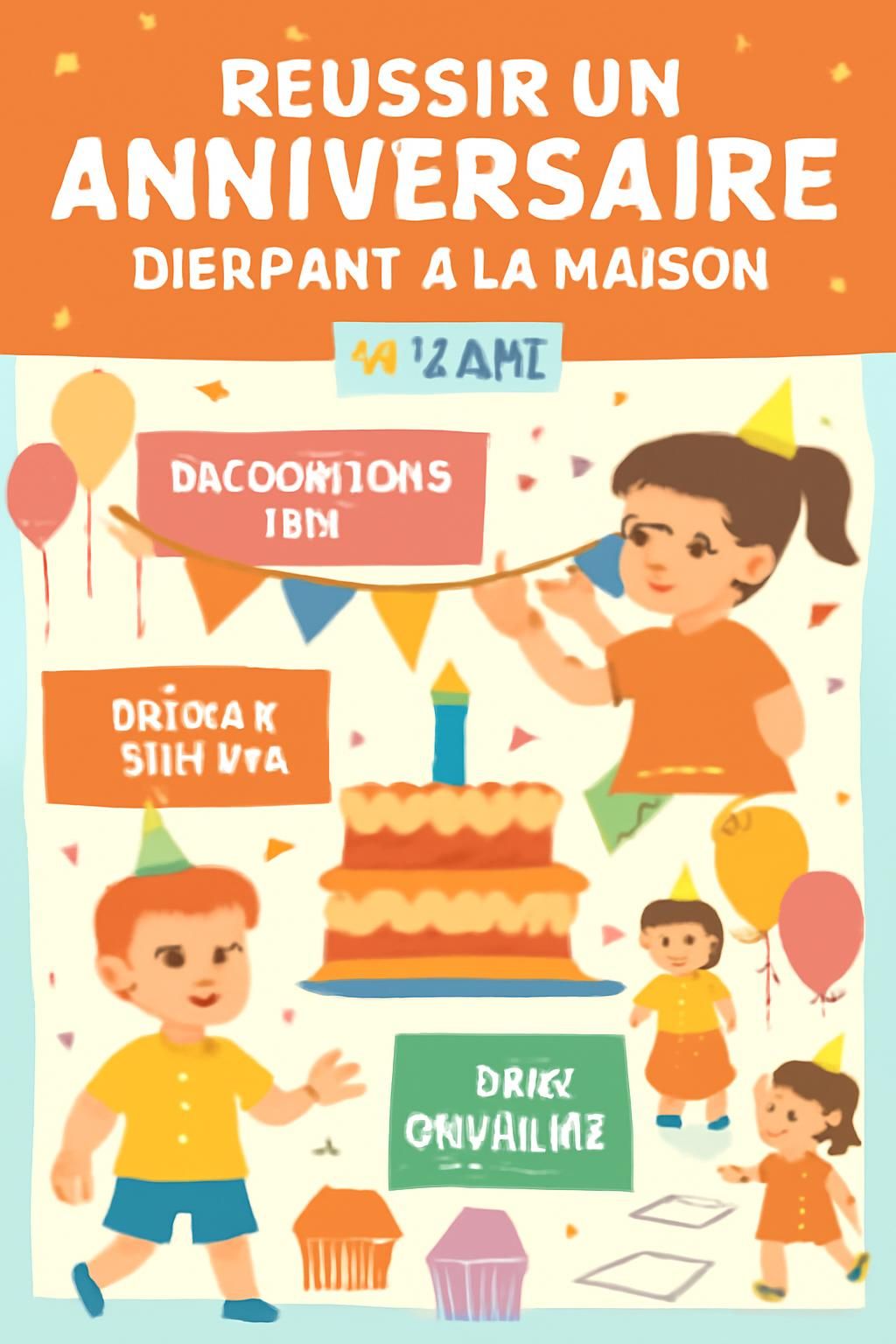 découvrez des idées originales et économiques pour organiser un anniversaire enfant inoubliable de 3 à 12 ans, sans se ruiner.