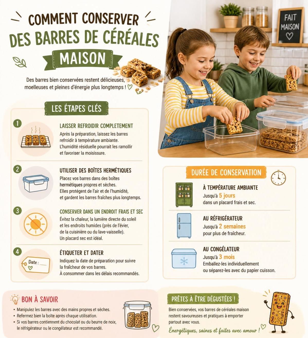 découvrez 5 recettes faciles et saines de barres de céréales maison, idéales pour le goûter des enfants. préparez des encas gourmands et nutritifs en un rien de temps.
