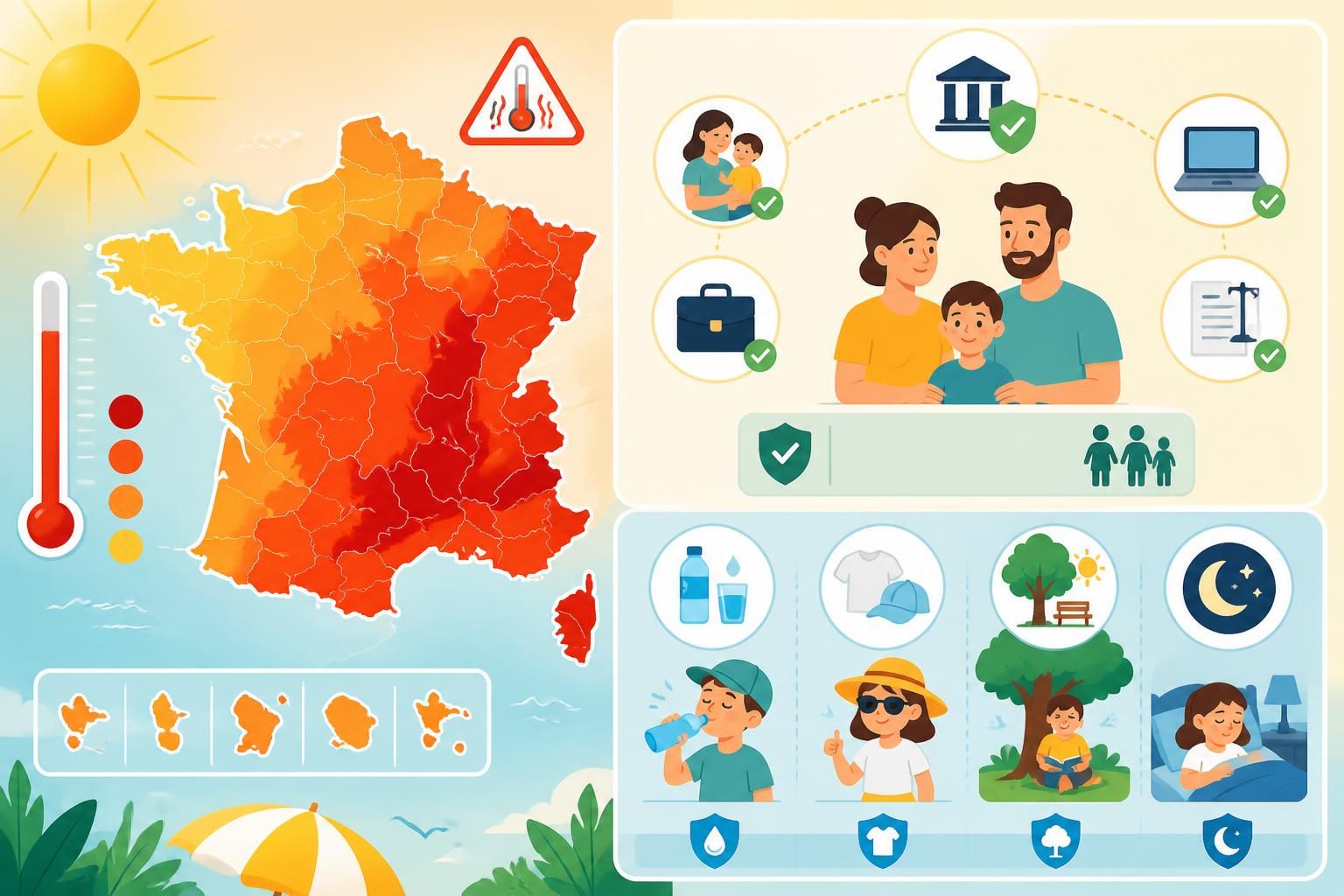 découvrez les droits des parents lors des fermetures d'écoles dues à la canicule et apprenez comment protéger efficacement votre enfant pendant les vagues de chaleur.
