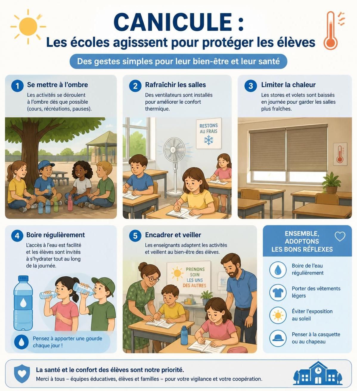 découvrez les droits des parents lors des fermetures d'école liées à la canicule et apprenez comment protéger efficacement votre enfant pendant les fortes chaleurs.