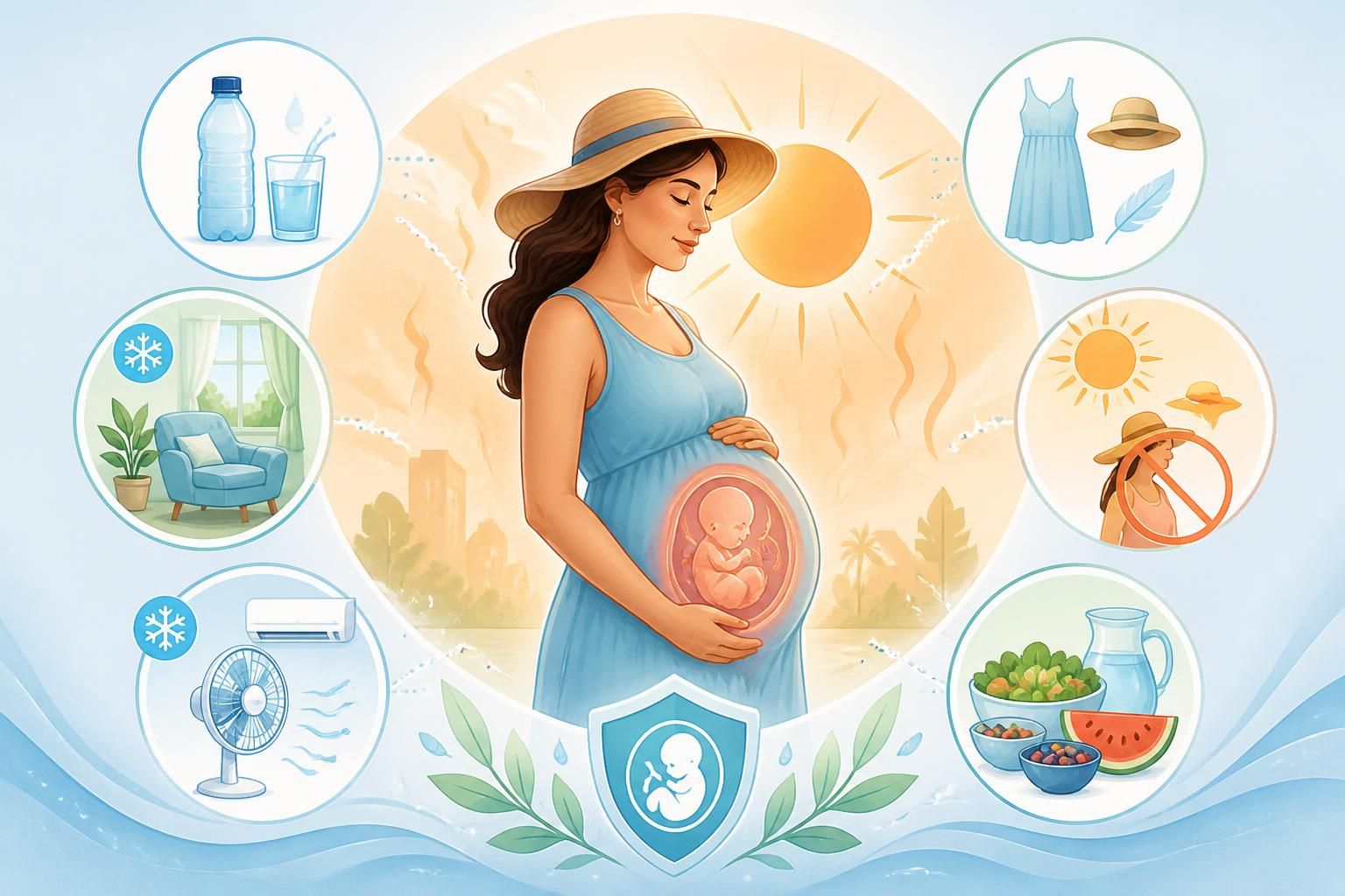 découvrez nos conseils pour rester au frais pendant la canicule et protéger votre bébé in utero. guide pratique pour une grossesse sereine malgré la chaleur.