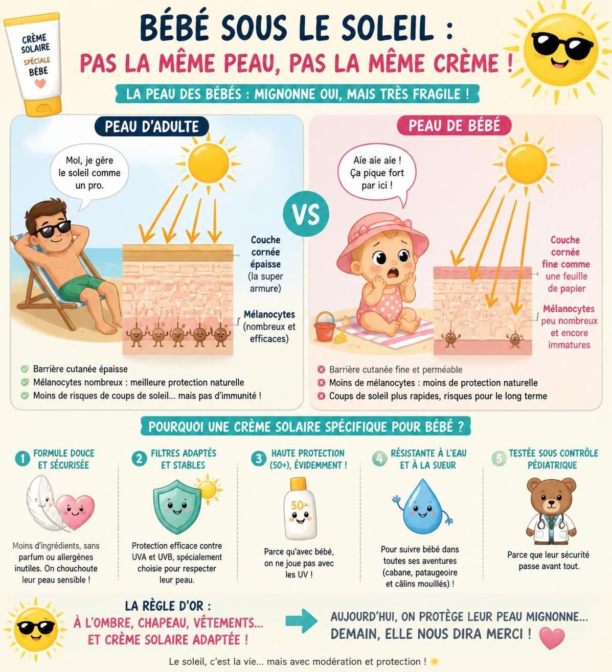 découvrez comment choisir la crème solaire idéale pour bébé avec le bon spf et apprendre à l'appliquer en toute sécurité pour protéger la peau délicate de votre enfant.
