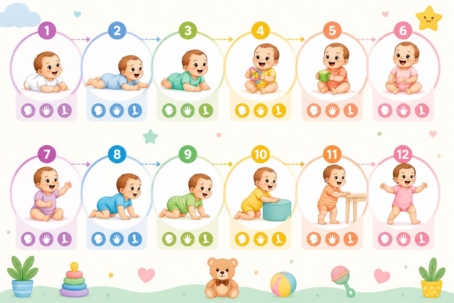 découvrez les étapes clés du développement psychomoteur de bébé de 0 à 12 mois pour accompagner sa croissance et ses apprentissages mois par mois.