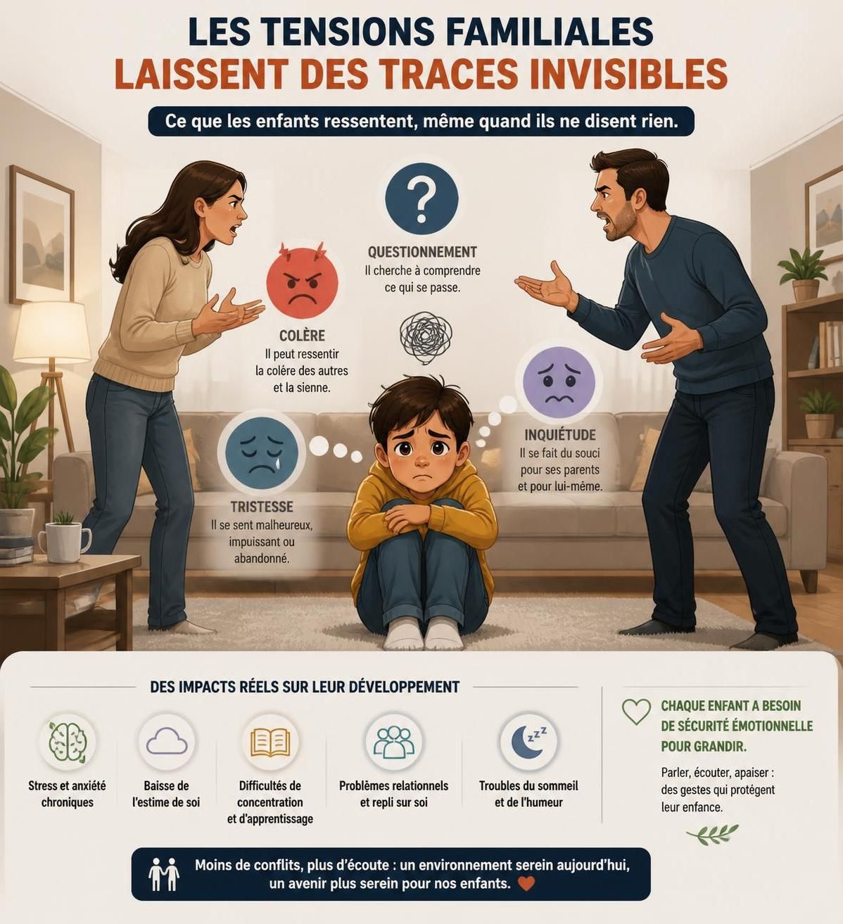 découvrez l'impact réel des disputes entre parents devant leurs enfants et apprenez des stratégies efficaces pour mieux gérer les conflits et protéger leur bien-être.