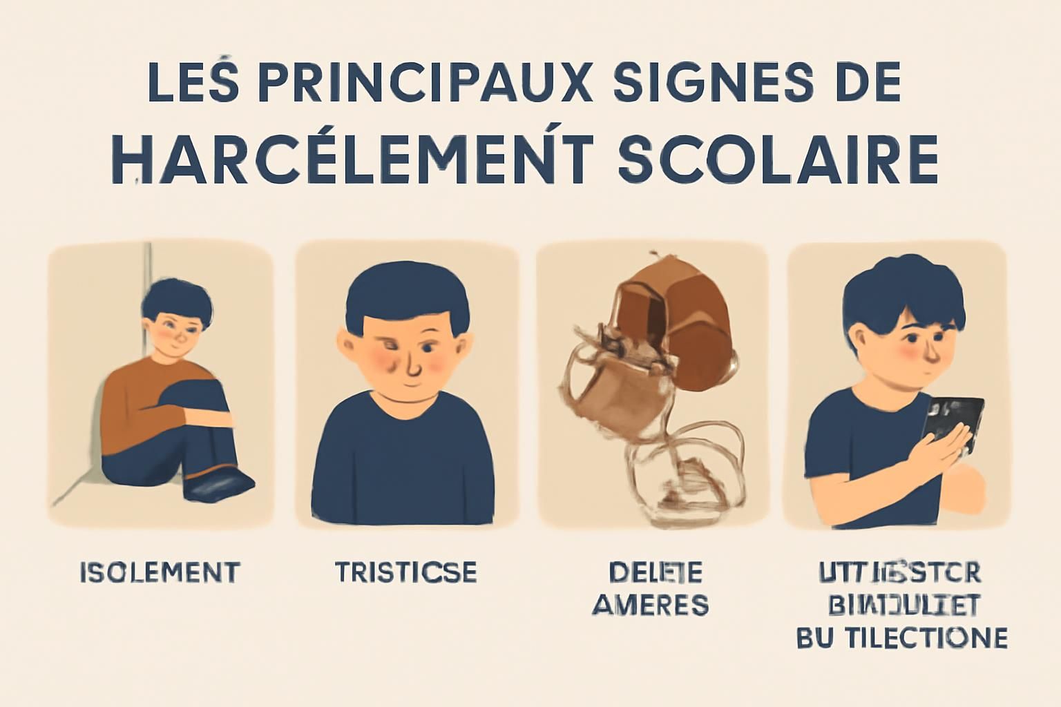 découvrez comment reconnaître les signes du harcèlement scolaire et agir rapidement pour protéger les enfants et prévenir les conséquences.