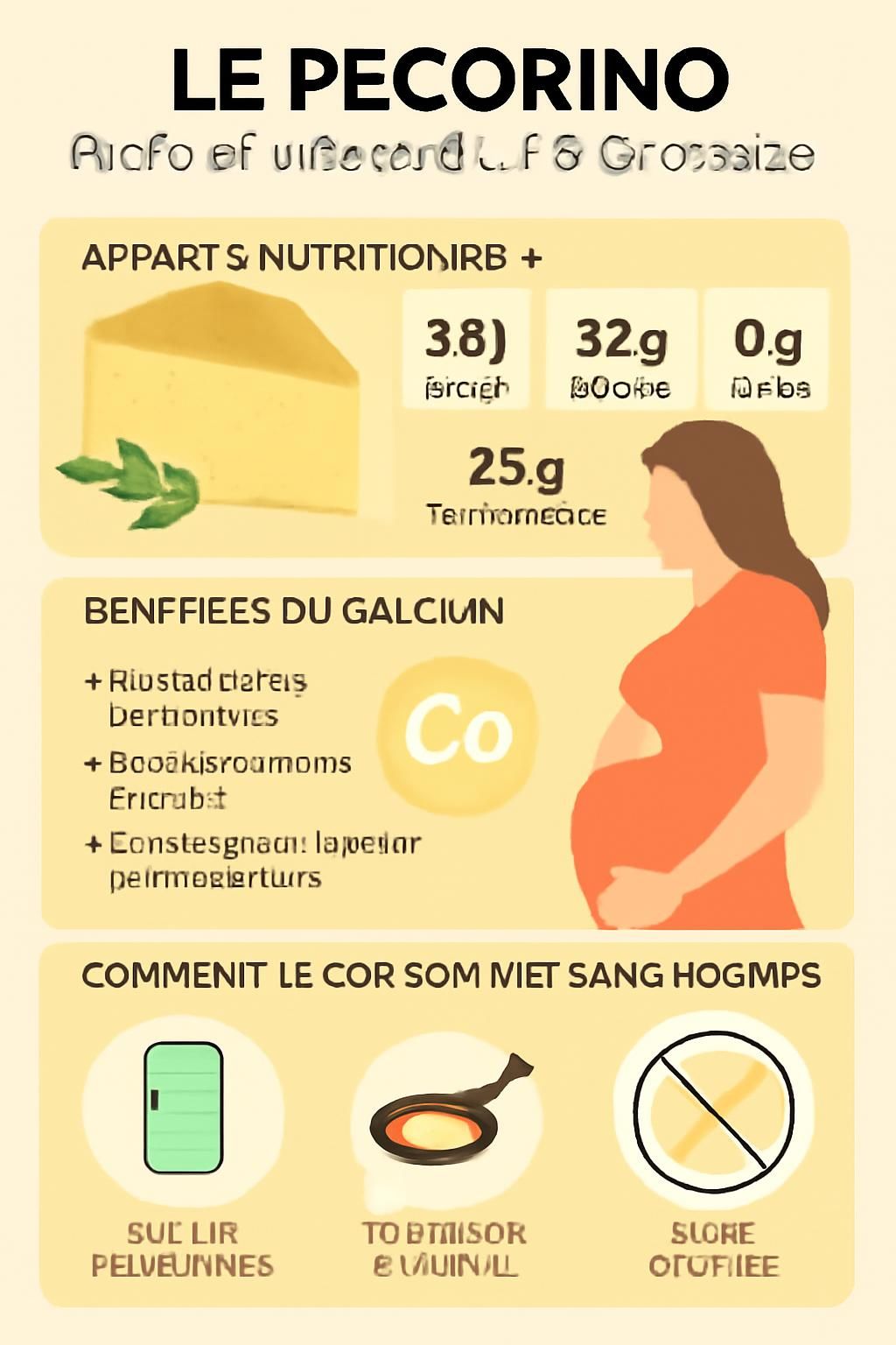 découvrez si le fromage pecorino est sûr à consommer pendant la grossesse et quels sont les risques éventuels pour le bébé.