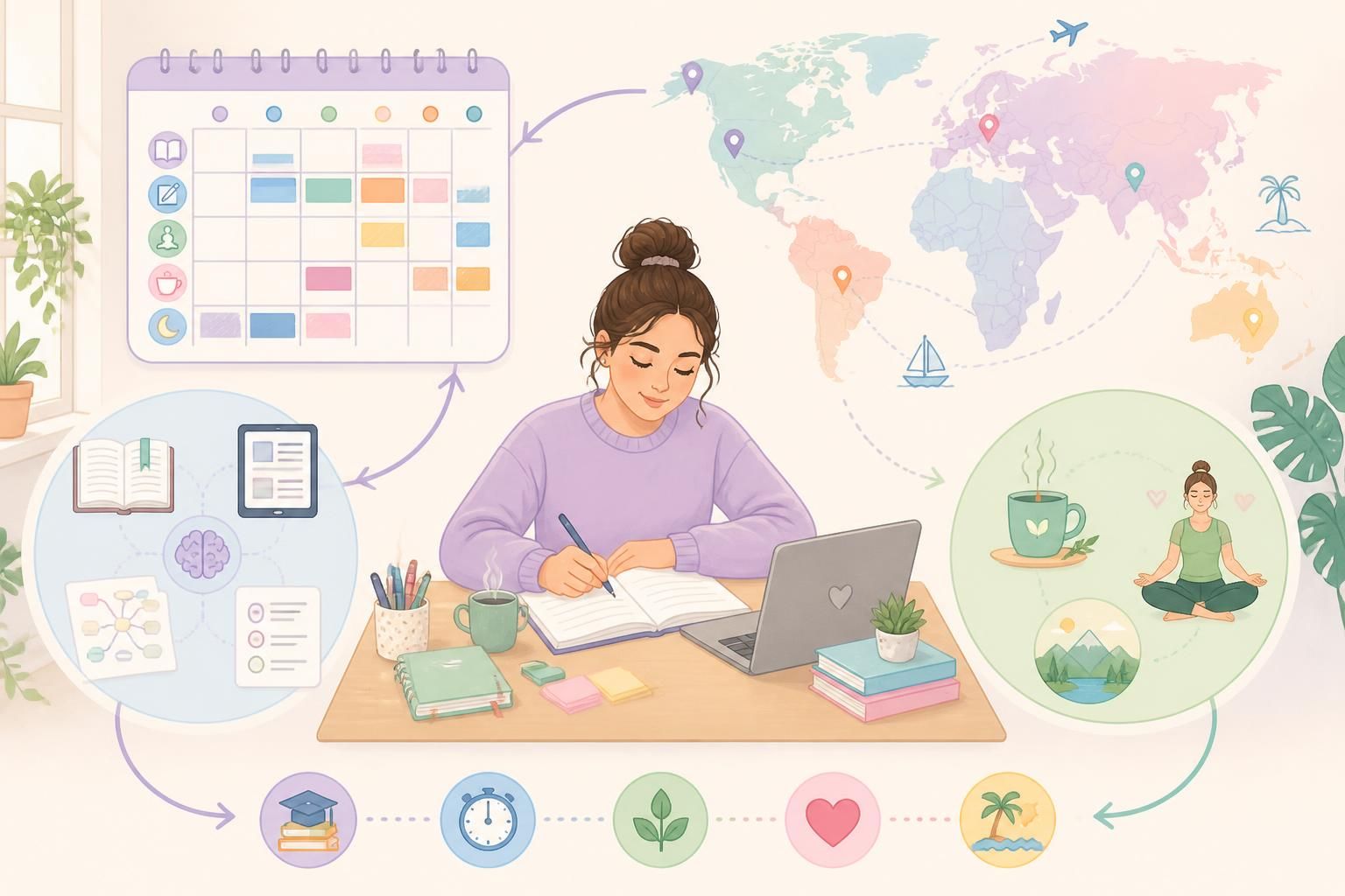 découvrez comment réviser efficacement pendant les vacances pour conserver vos acquis sans stress grâce à nos conseils pratiques et astuces bien-être.