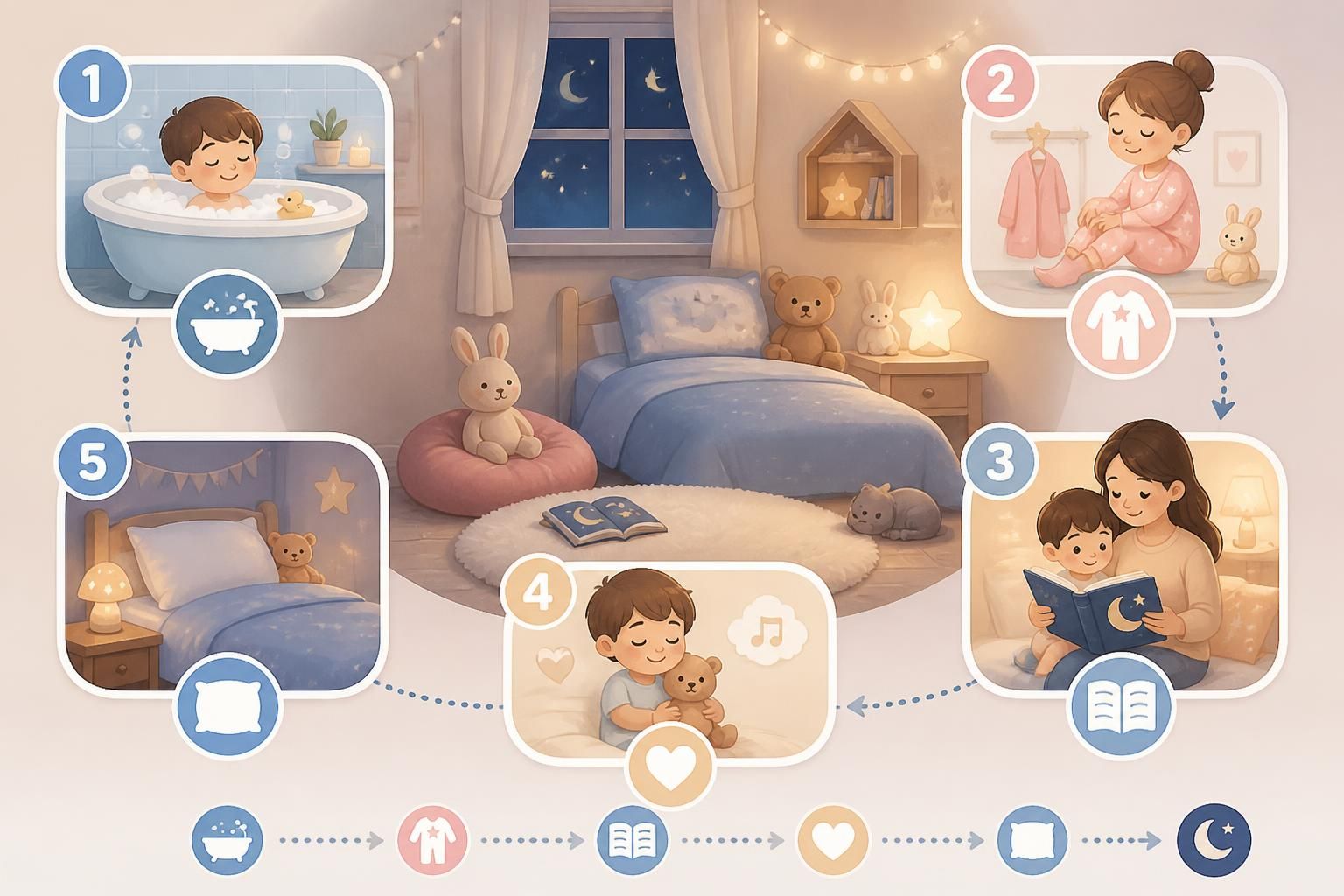 découvrez une routine du soir apaisante pour coucher vos enfants sans bataille. nos conseils pour instaurer un rituel calme et serein qui facilite le coucher et favorise un sommeil doux.