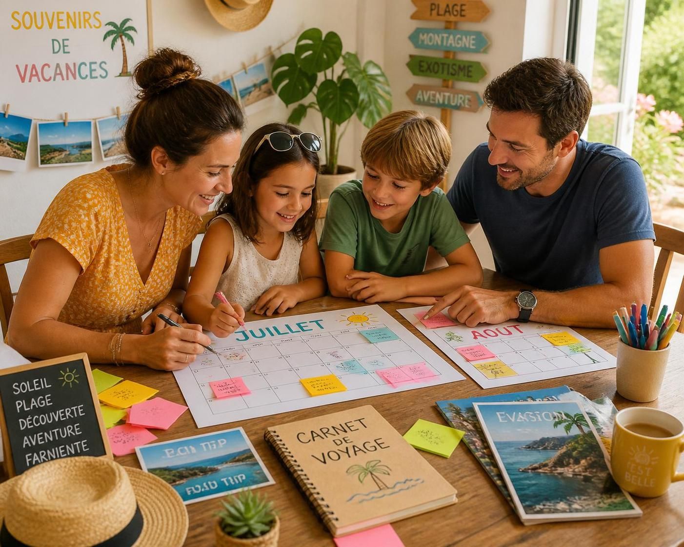découvrez nos conseils pour des vacances estivales en famille réussies, s'organiser sans stress et profiter d'un été vraiment ressourçant pour petits et grands.