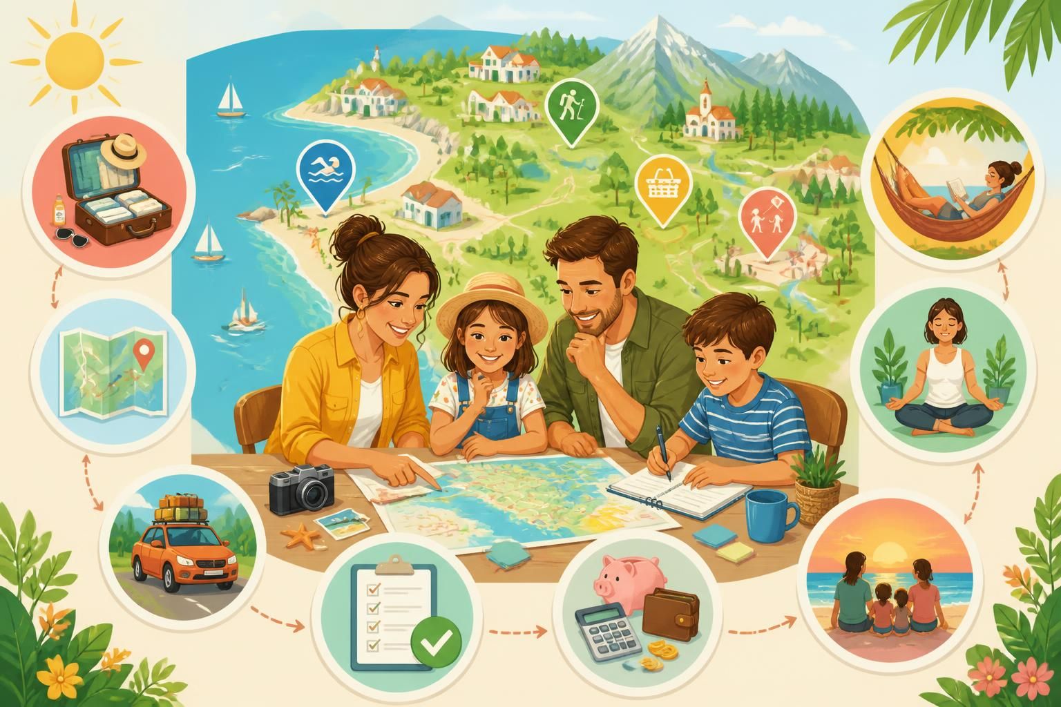 découvrez nos conseils pratiques pour organiser des vacances estivales en famille sans stress et profiter d'un été ressourçant et inoubliable.