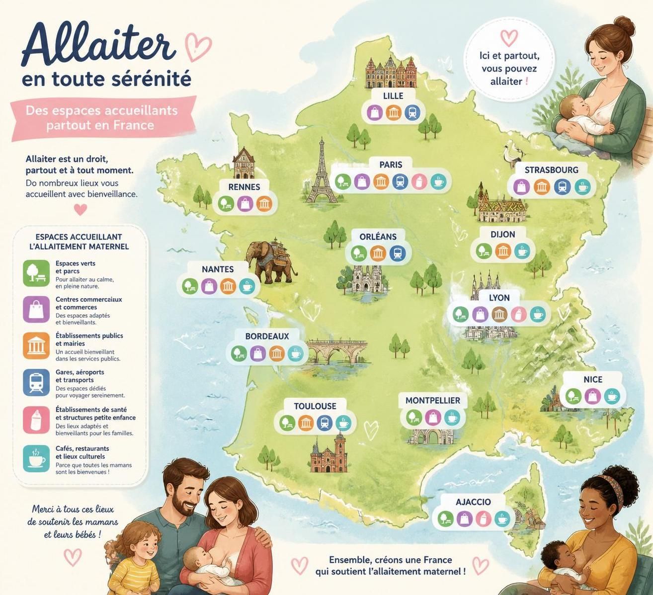 découvrez vos droits pour l'allaitement en public, des solutions discrÚtes pour allaiter sereinement et comment gérer les regards extérieurs avec confiance.
