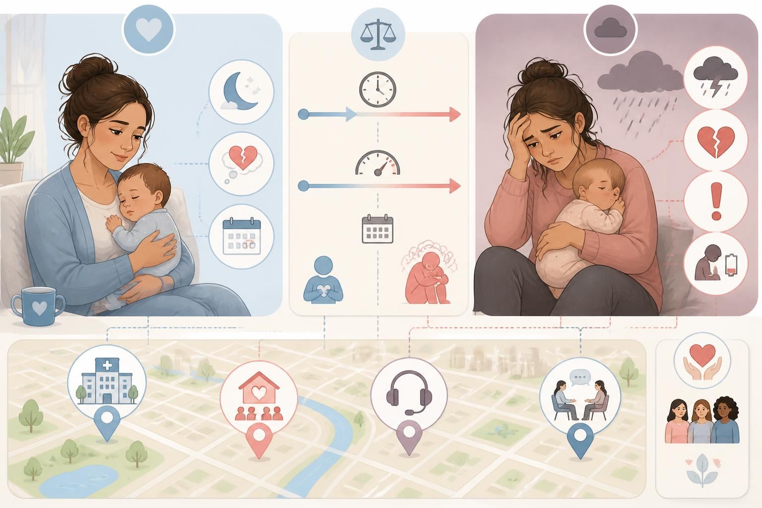 découvrez comment distinguer le baby blues de la dépression post-partum, reconnaître les symptômes et trouver des ressources d'aide pour accompagner cette période délicate.