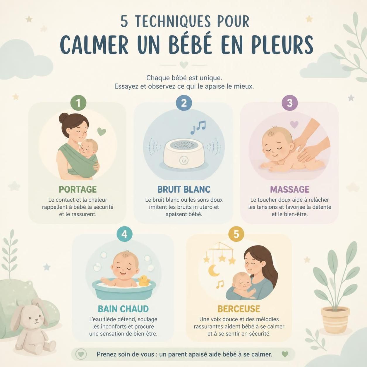 découvrez comment interpréter les pleurs de votre bébé en fonction de l'heure et du type de larmes. apprenez à décoder ses cris même sans raison apparente pour mieux répondre à ses besoins.