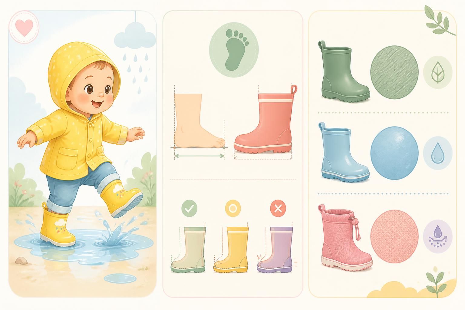 découvrez nos conseils pour bien choisir les bottes de pluie pour bébé : guide taille, matière adaptée et astuces pour ses premières marches en toute sécurité.
