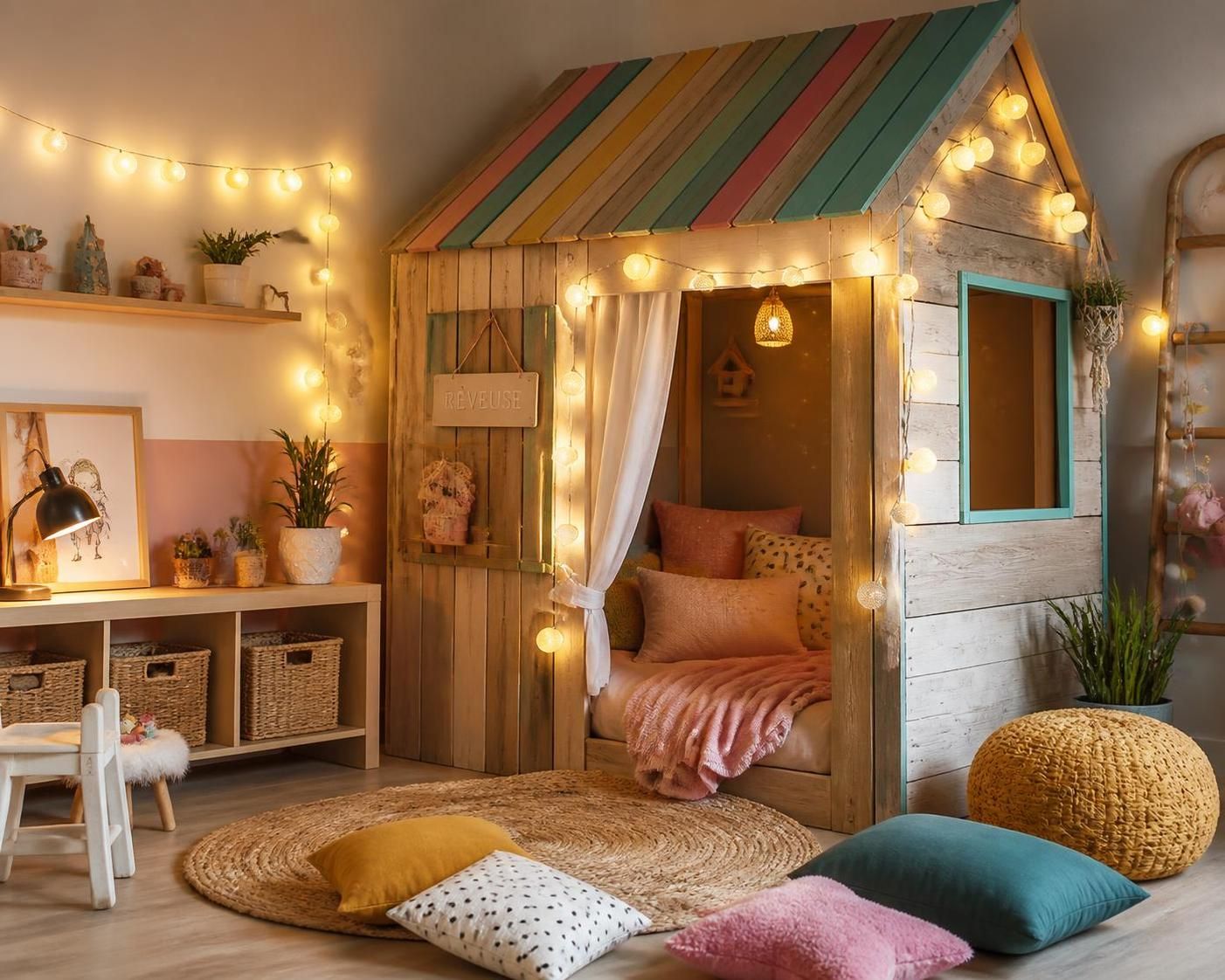 découvrez 12 idées diy pour créer une cabane dans la chambre d'enfant, un coin douillet et tendance qui éveillera leur imagination et apportera charme et confort à leur espace.