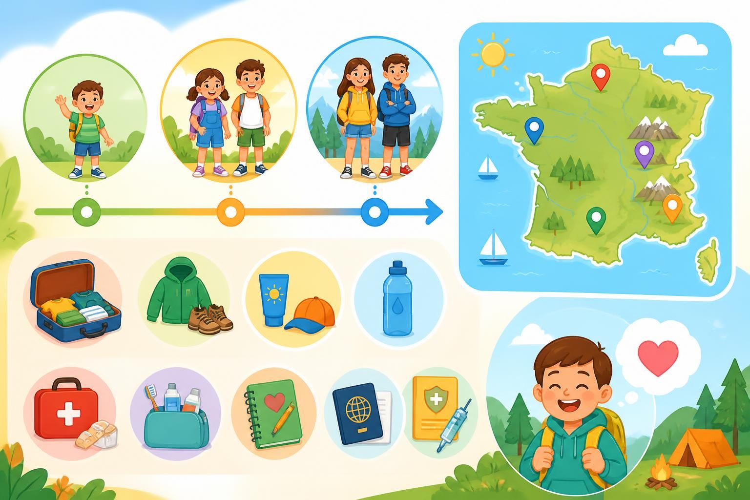 découvrez à quel âge il est idéal d'envoyer votre enfant en colonie de vacances et obtenez des conseils pratiques pour bien le préparer à cette expérience enrichissante.