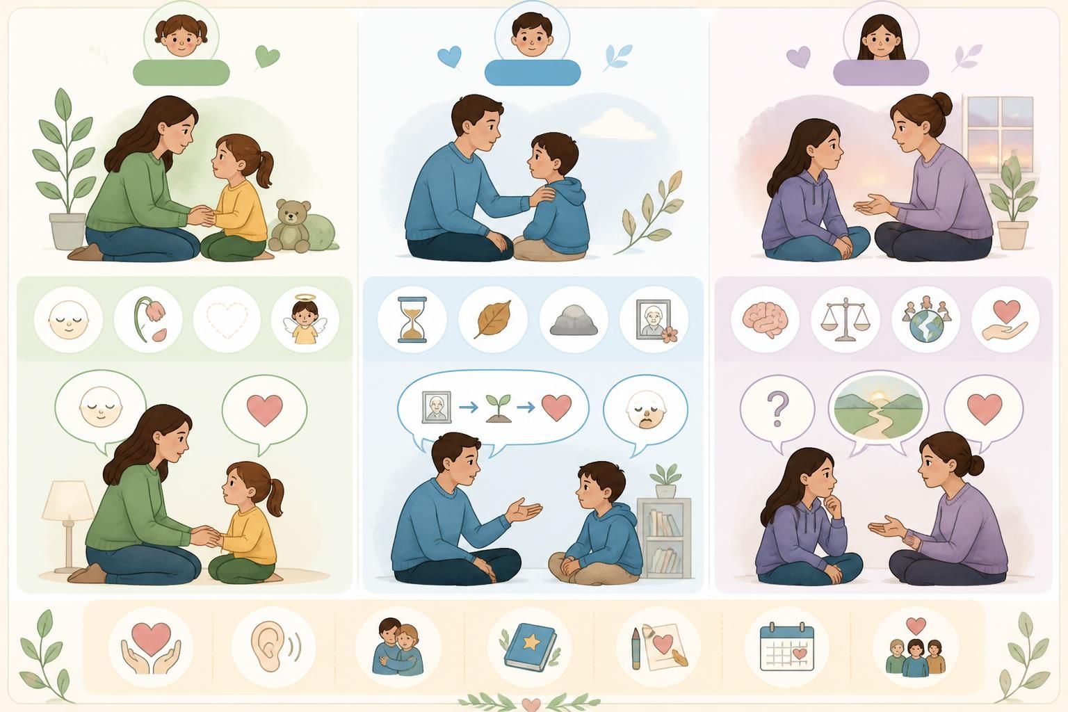 découvrez comment aborder le sujet de la mort avec les enfants en utilisant des mots adaptés à leur âge, dans un esprit de simplicité et d'honnêteté.