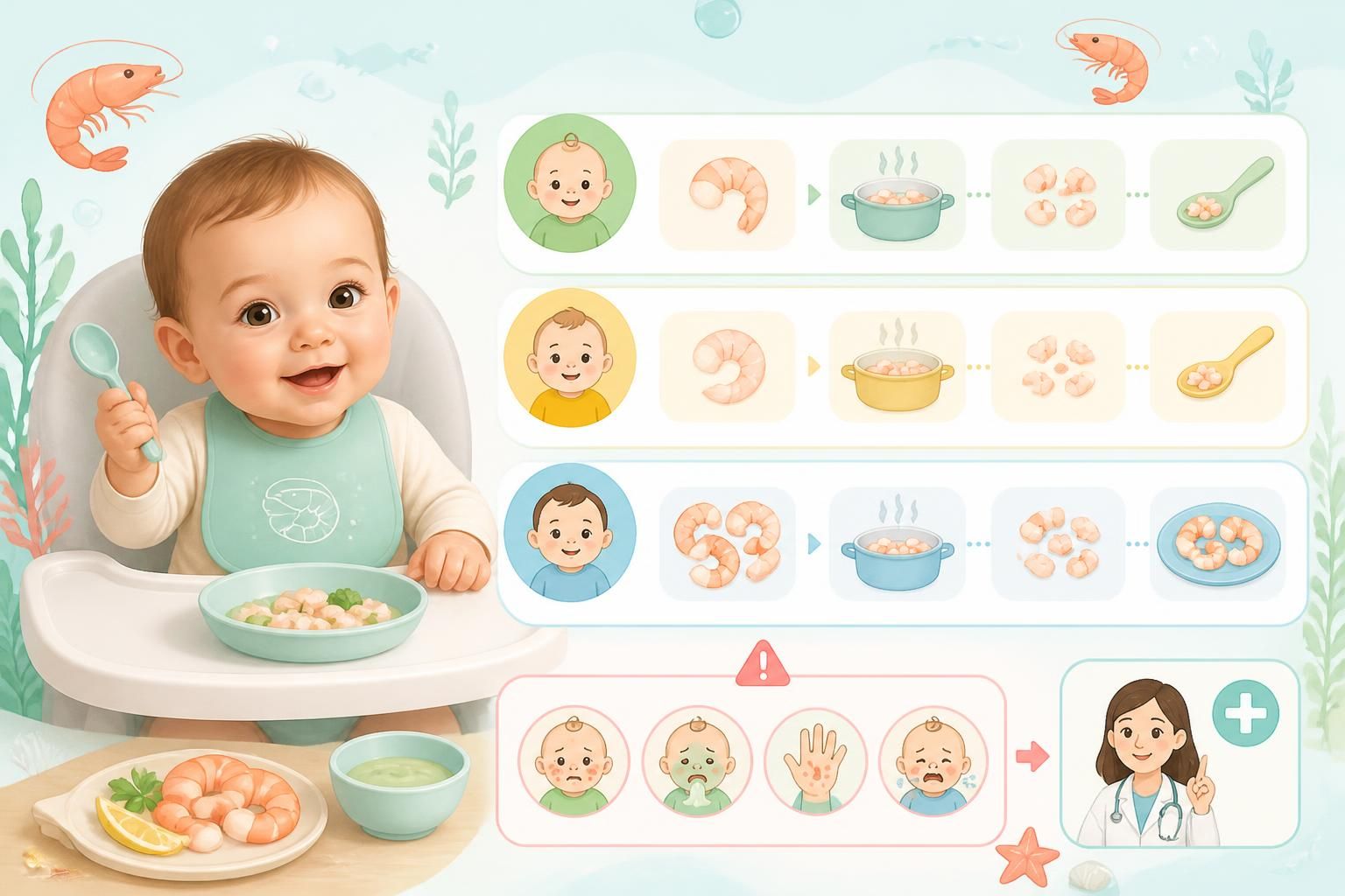 découvrez à partir de quel âge il est sûr de donner des crevettes à bébé et apprenez les meilleures méthodes pour les préparer afin d'assurer une alimentation saine et adaptée.