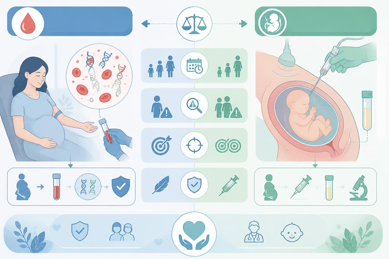 découvrez les différences entre dpni et amniocentèse, des tests prénataux essentiels, et les critères qui aident à choisir la méthode la plus adaptée pour un suivi de grossesse serein.