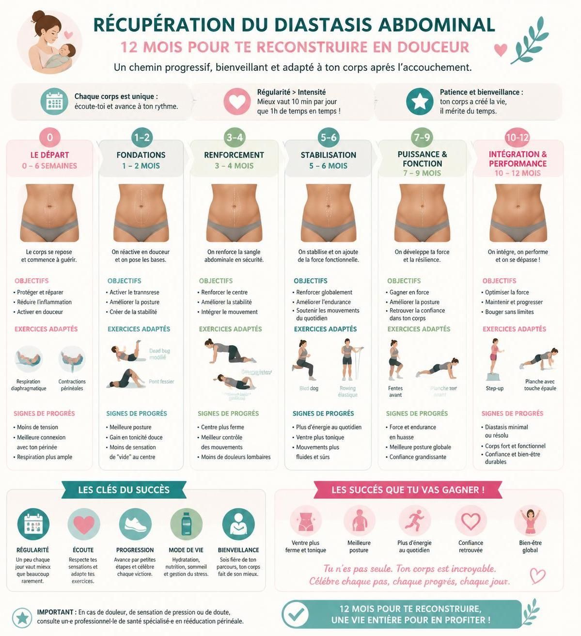 découvrez comment détecter un diastasis abdominal aprÚs l'accouchement et les méthodes efficaces pour le rééduquer afin de retrouver une meilleure santé et confort.