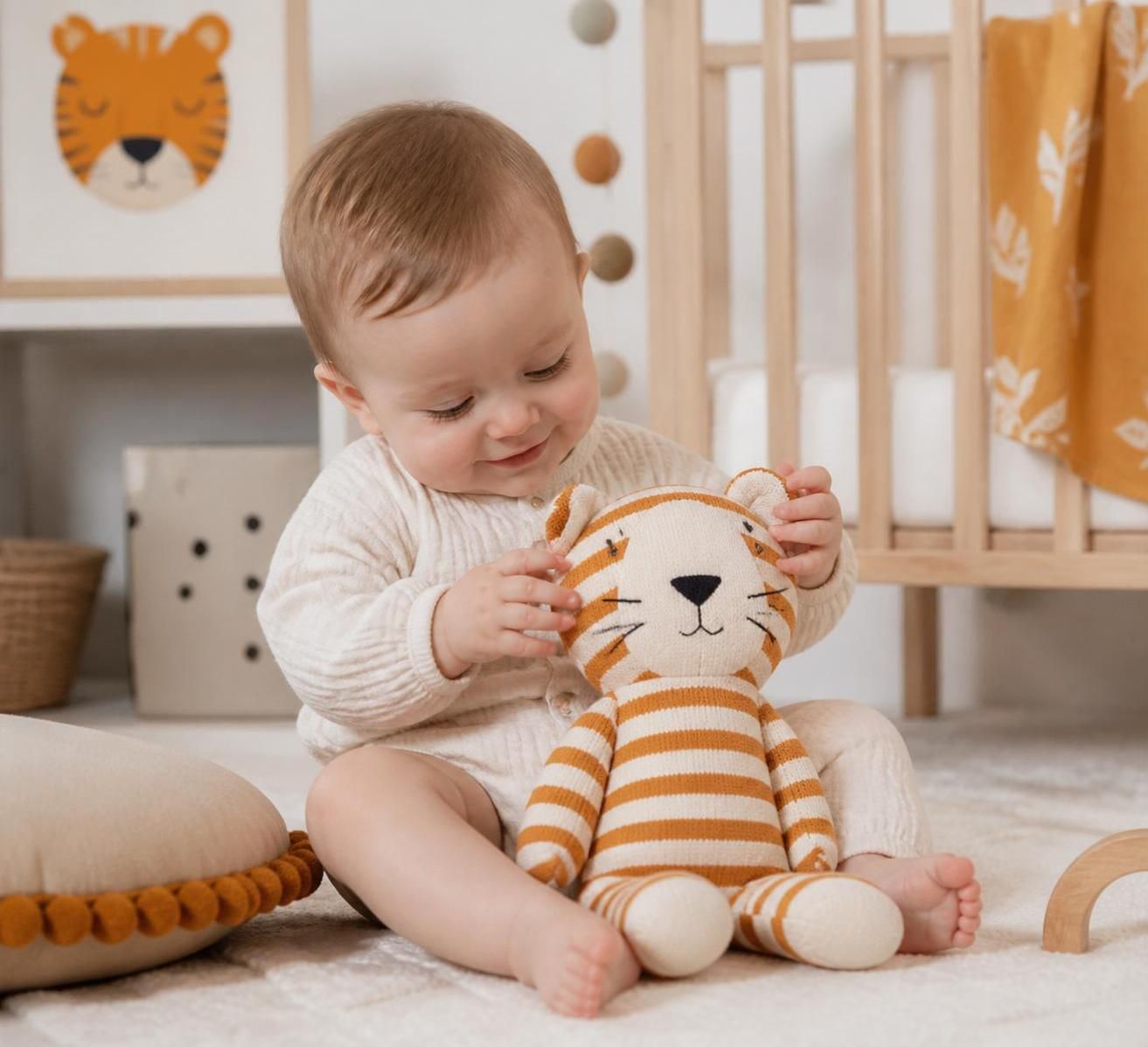 découvrez pourquoi le doudou tigre est le compagnon idéal pour bébé et craquez pour notre sélection soigneusement choisie pour apaiser et réconforter votre tout-petit.