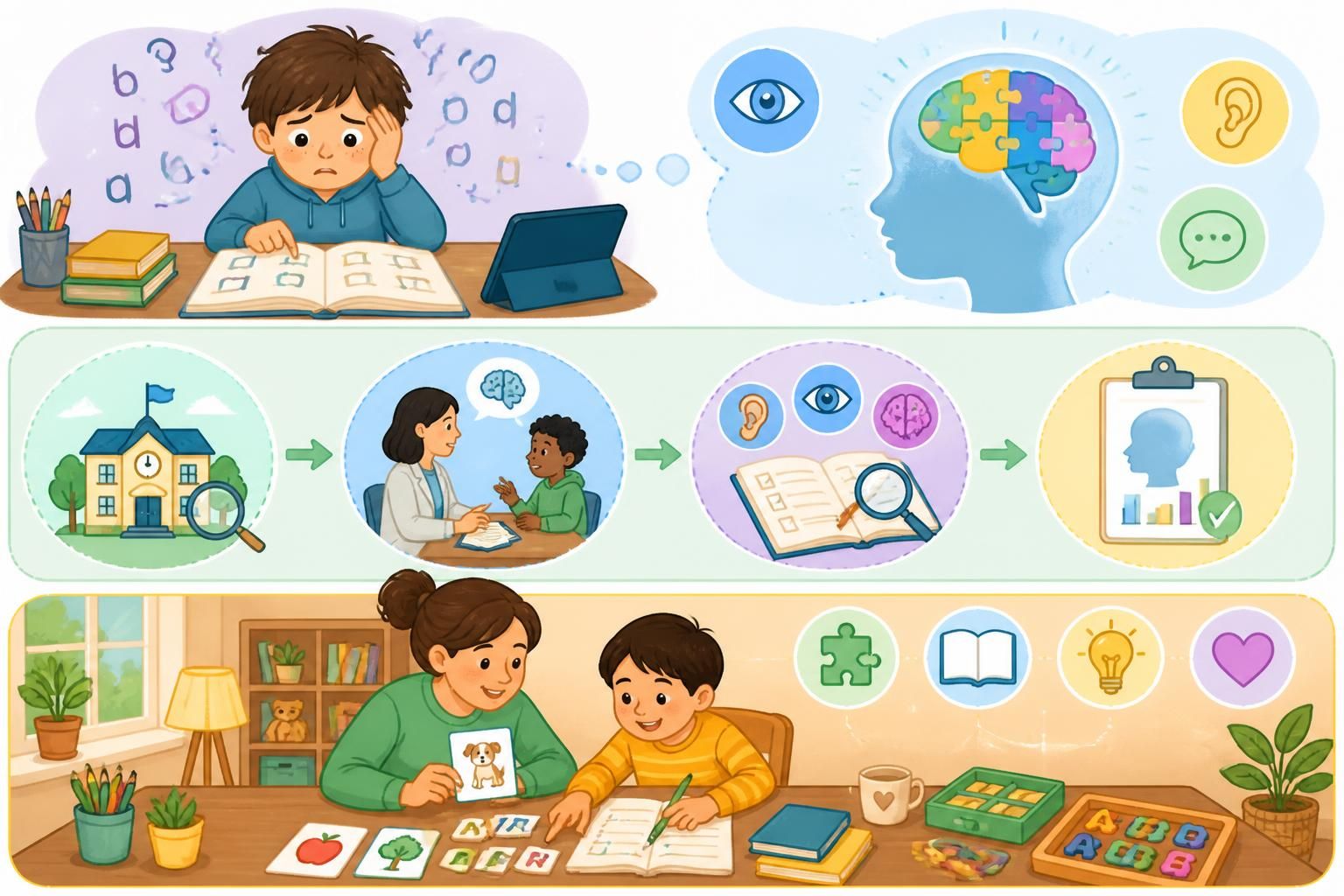 découvrez les premiers signes de la dyslexie chez l'enfant, comment réaliser un bilan précis et des conseils pratiques pour accompagner efficacement votre enfant à la maison.