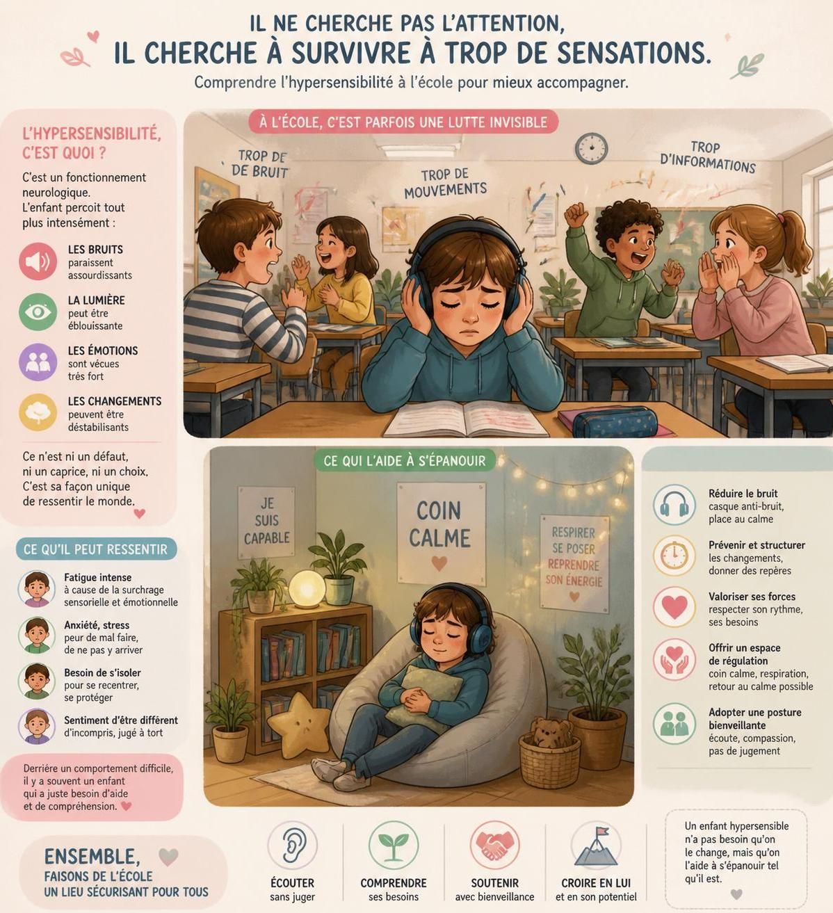 découvrez les traits caractéristiques des enfants à haute sensibilité et apprenez comment les soutenir efficacement pour favoriser leur épanouissement.