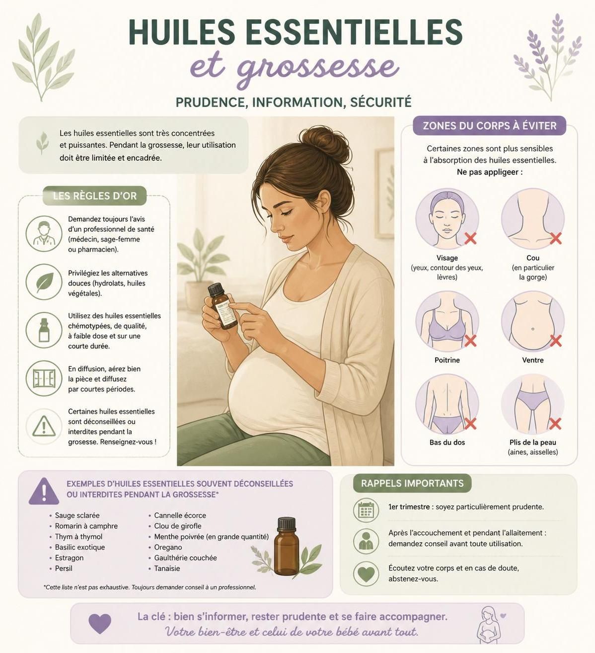 découvrez la liste complète des huiles essentielles autorisées pendant la grossesse ainsi que les précautions indispensables à respecter pour une utilisation sûre et bienfaisante.