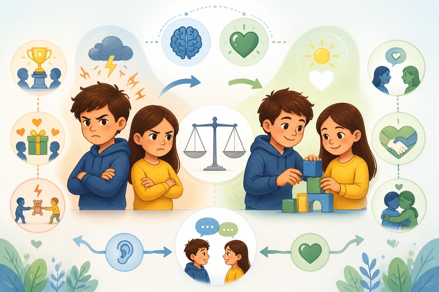 découvrez comment comprendre la jalousie entre frères et sœurs et apprendre à les soutenir de manière équilibrée, sans prendre parti, pour favoriser des relations harmonieuses.