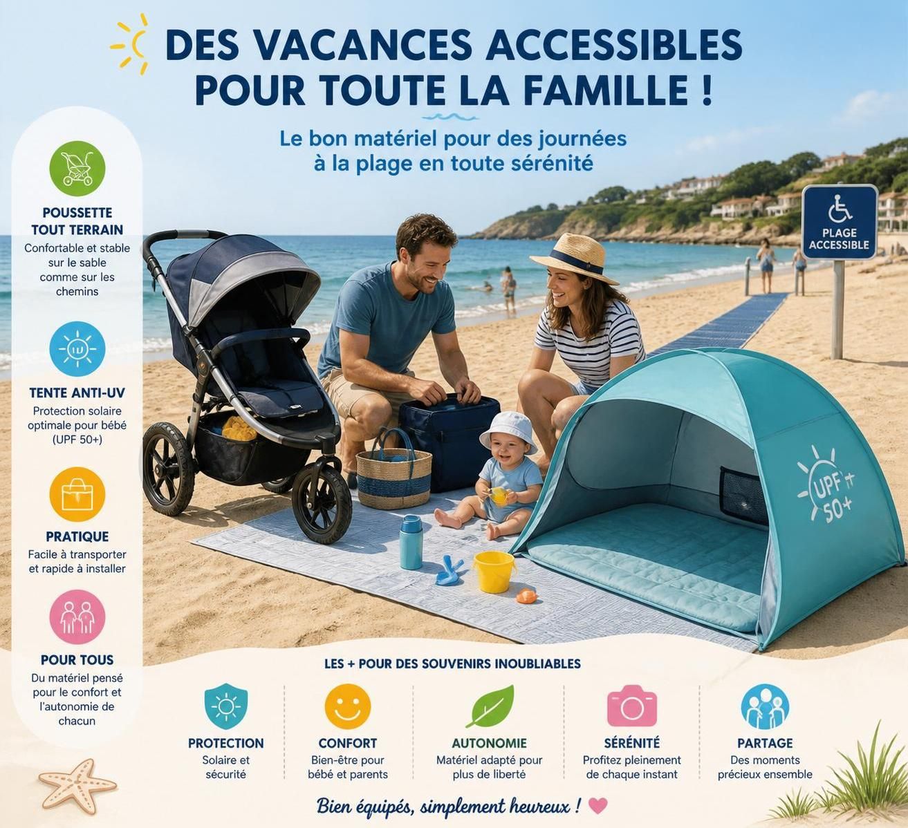 découvrez nos conseils pour partir à la mer avec un nourrisson : organisation, équipement essentiel et sélection des plages accessibles en france pour des vacances sereines en famille.