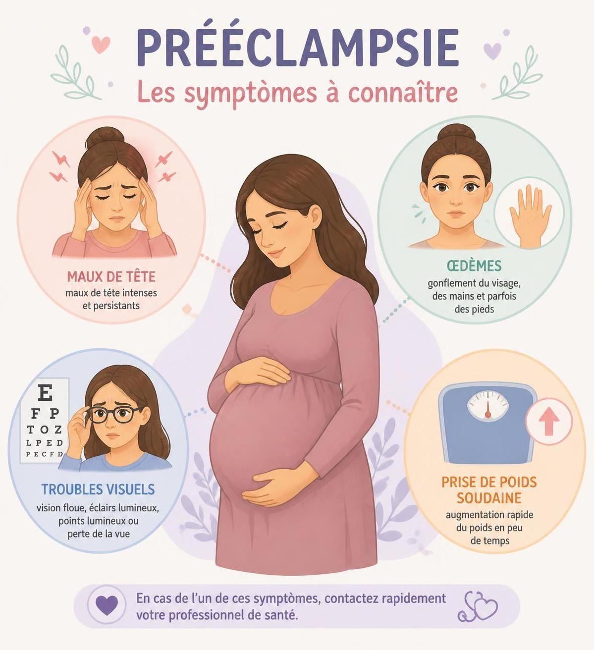 découvrez les signes essentiels de la prééclampsie à surveiller dès le 2e trimestre de grossesse pour assurer votre santé et celle de votre bébé.