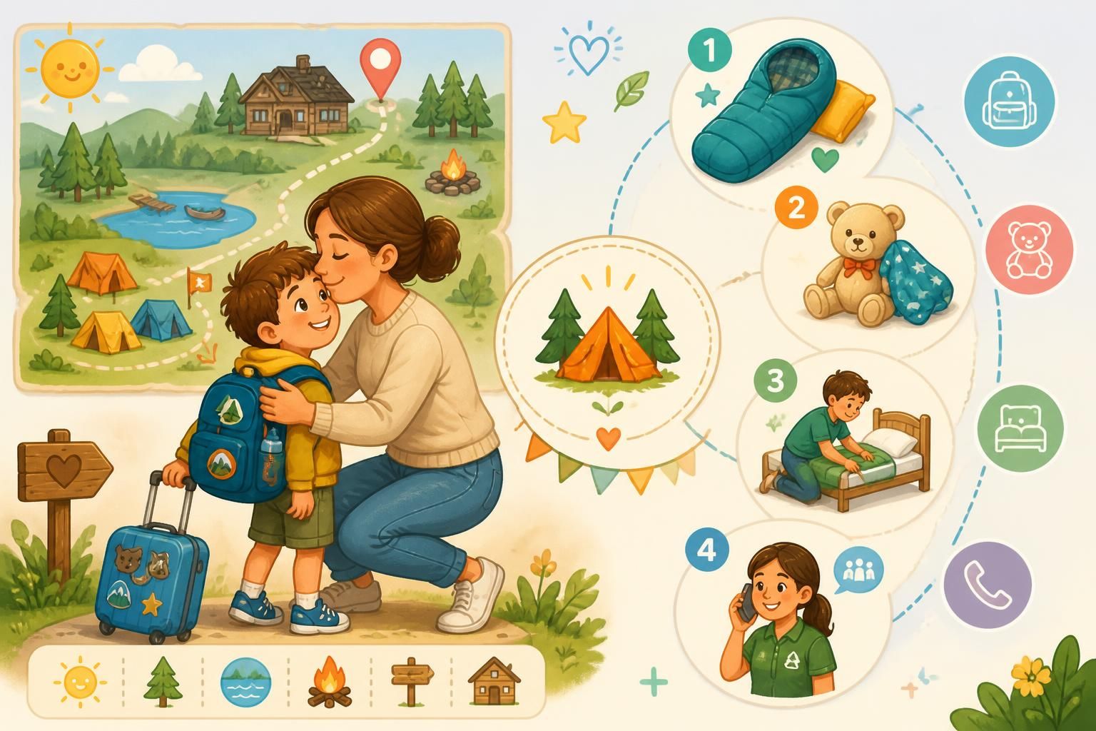 découvrez comment préparer votre enfant à sa premiÚre colonie de vacances en toute sérénité, avec des conseils pratiques pour l'aider à dormir loin de ses parents.