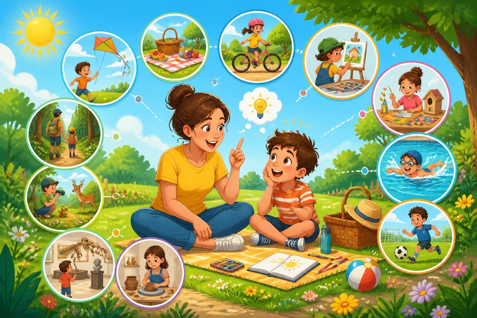 découvrez des idées créatives et ludiques pour occuper votre enfant pendant les vacances d'été et transformer ses moments d'ennui en occasions d'apprentissage et de fun.