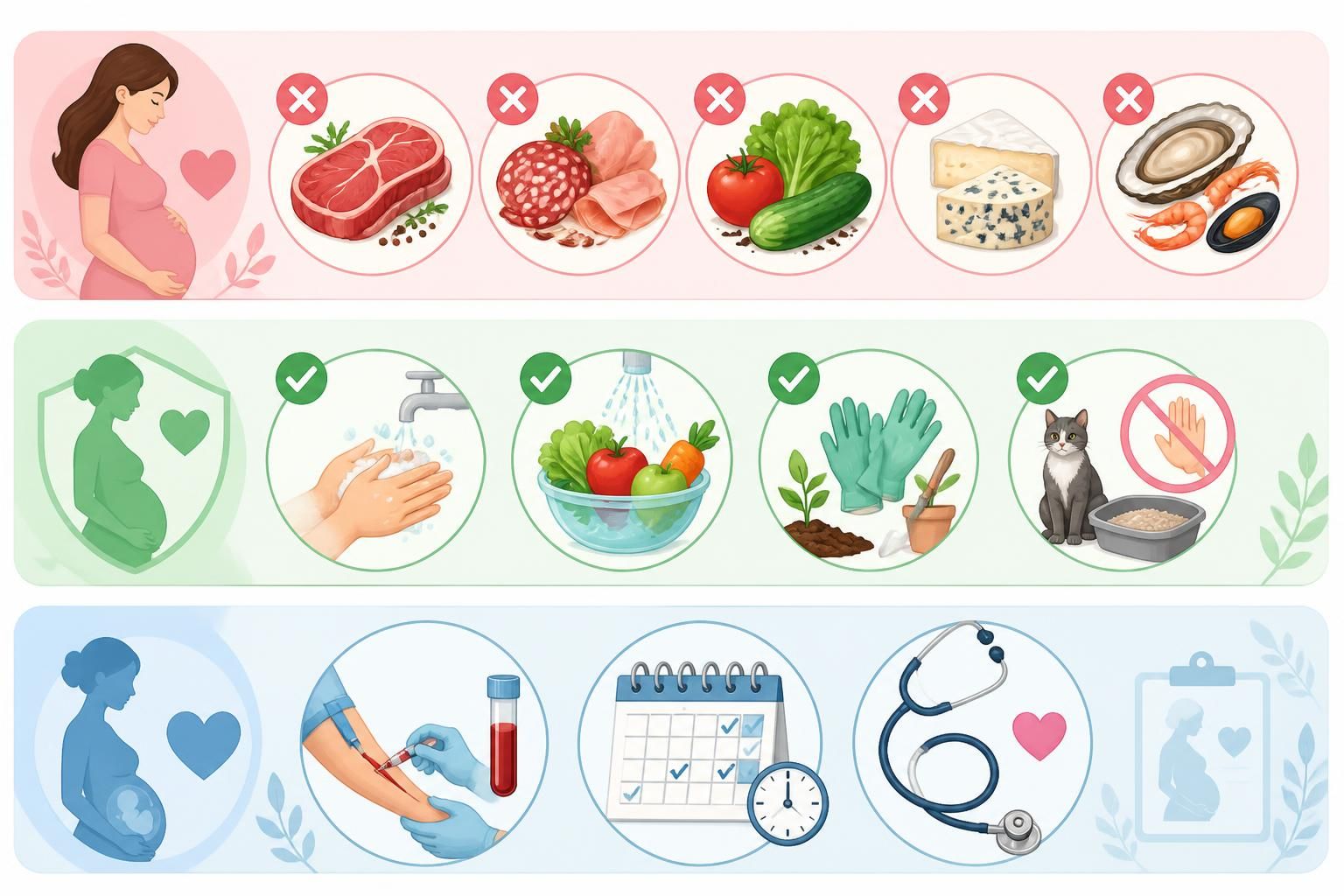 découvrez les aliments à éviter, les gestes simples à adopter et les tests essentiels pour prévenir la toxoplasmose pendant la grossesse et protéger la santé de votre bébé.