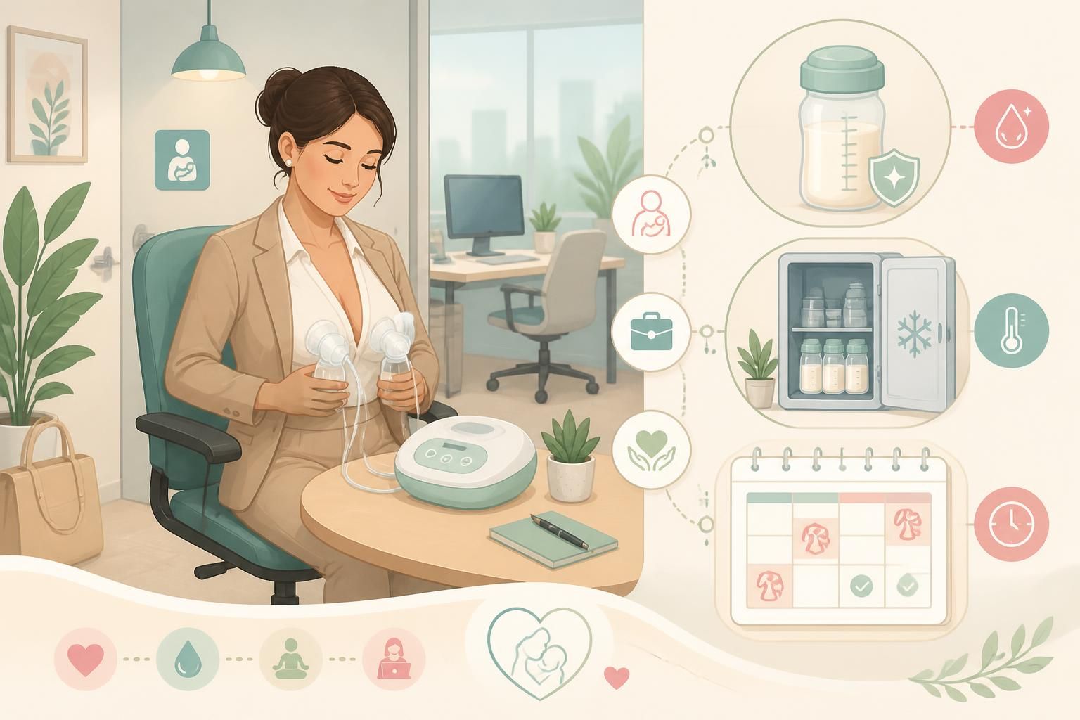 découvrez comment organiser le tirage de lait et maintenir votre lactation tout en reprenant le travail grâce à nos conseils pratiques sur l'allaitement et la conciliation vie professionnelle.