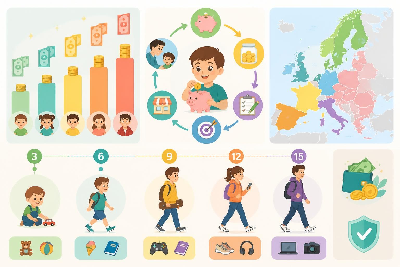 découvrez quel montant d'argent de poche est adapté selon l'âge des enfants et comment utiliser cette pratique comme un outil éducatif pour leur apprendre la gestion financière dès le plus jeune âge.