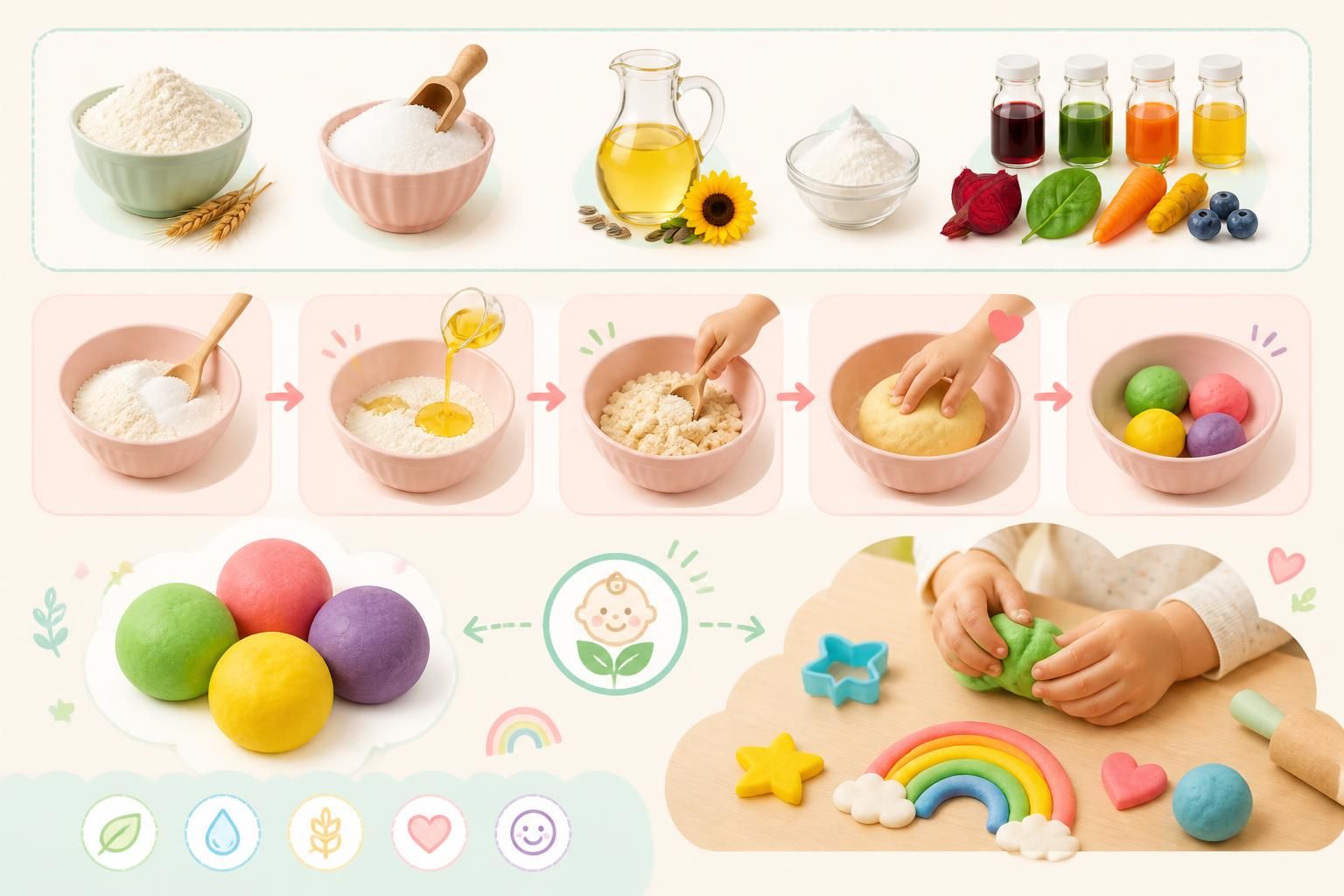 découvrez une recette maison simple et sans cuisson de pâte à modeler comestible, sûre pour les tout-petits, idéale pour des activités créatives et ludiques en toute tranquillité.