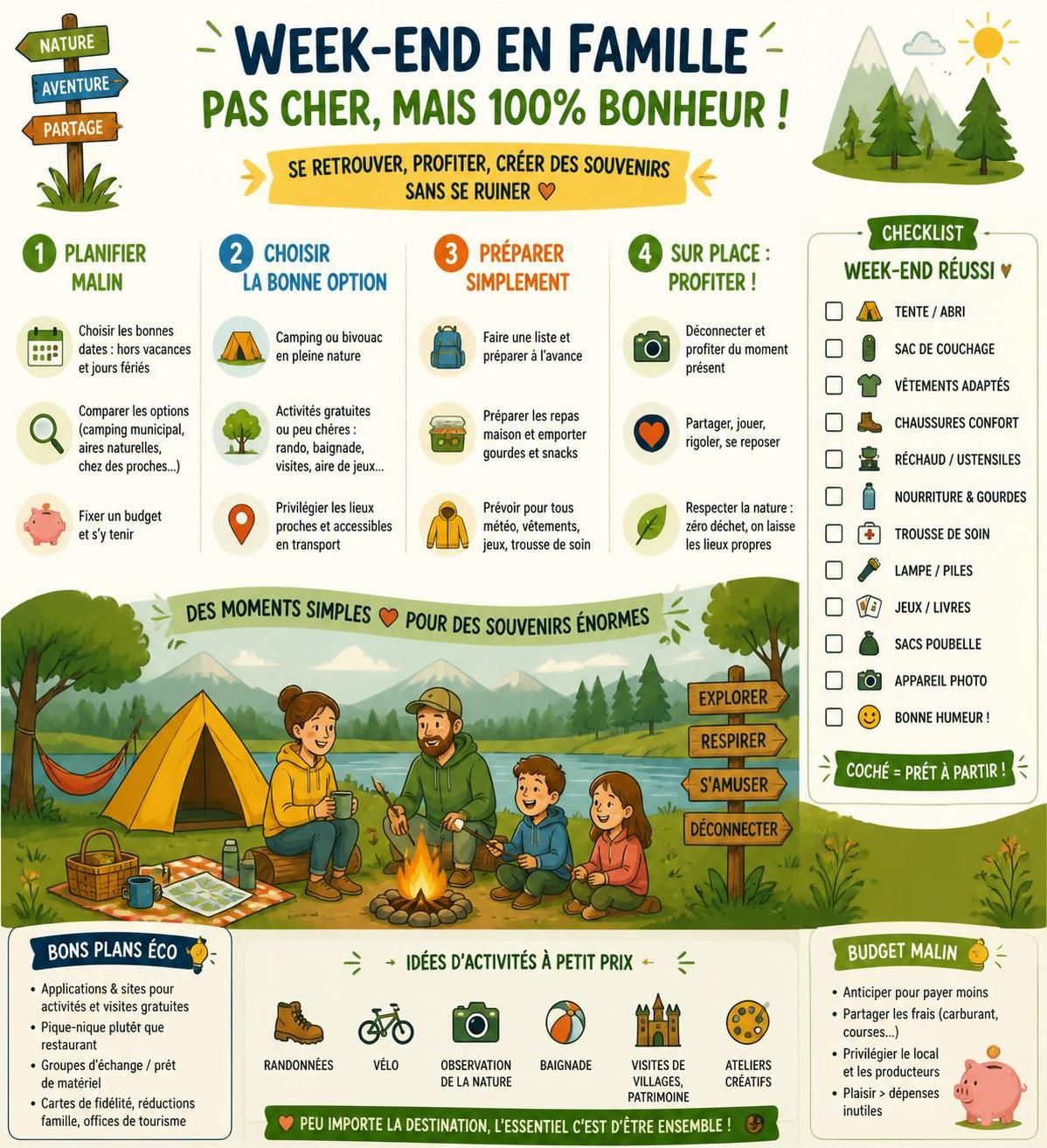 découvrez des idées de mini-séjours en famille à petit budget pour un week-end ressourçant et convivial, parfaits pour créer de beaux souvenirs sans se ruiner.